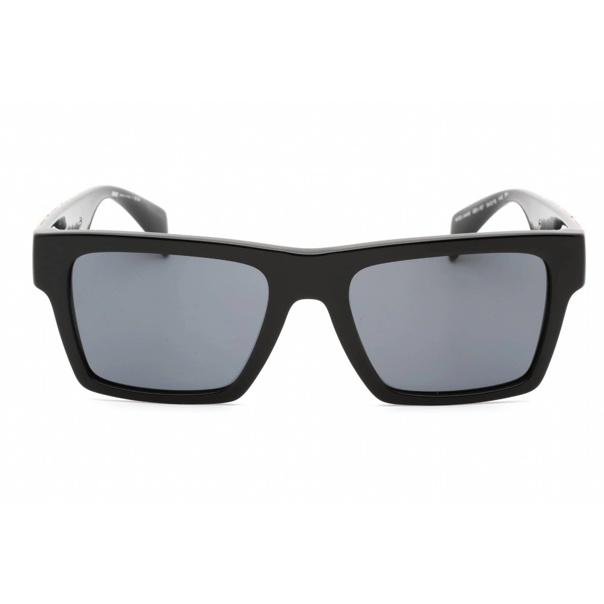Versace Men's Sunglasses - Black Plastic Rectangular Full Rim Frame | 0VE4445 GB1/87