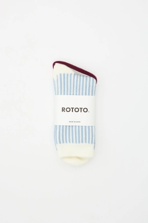 Vertical Stripe Socks Blue