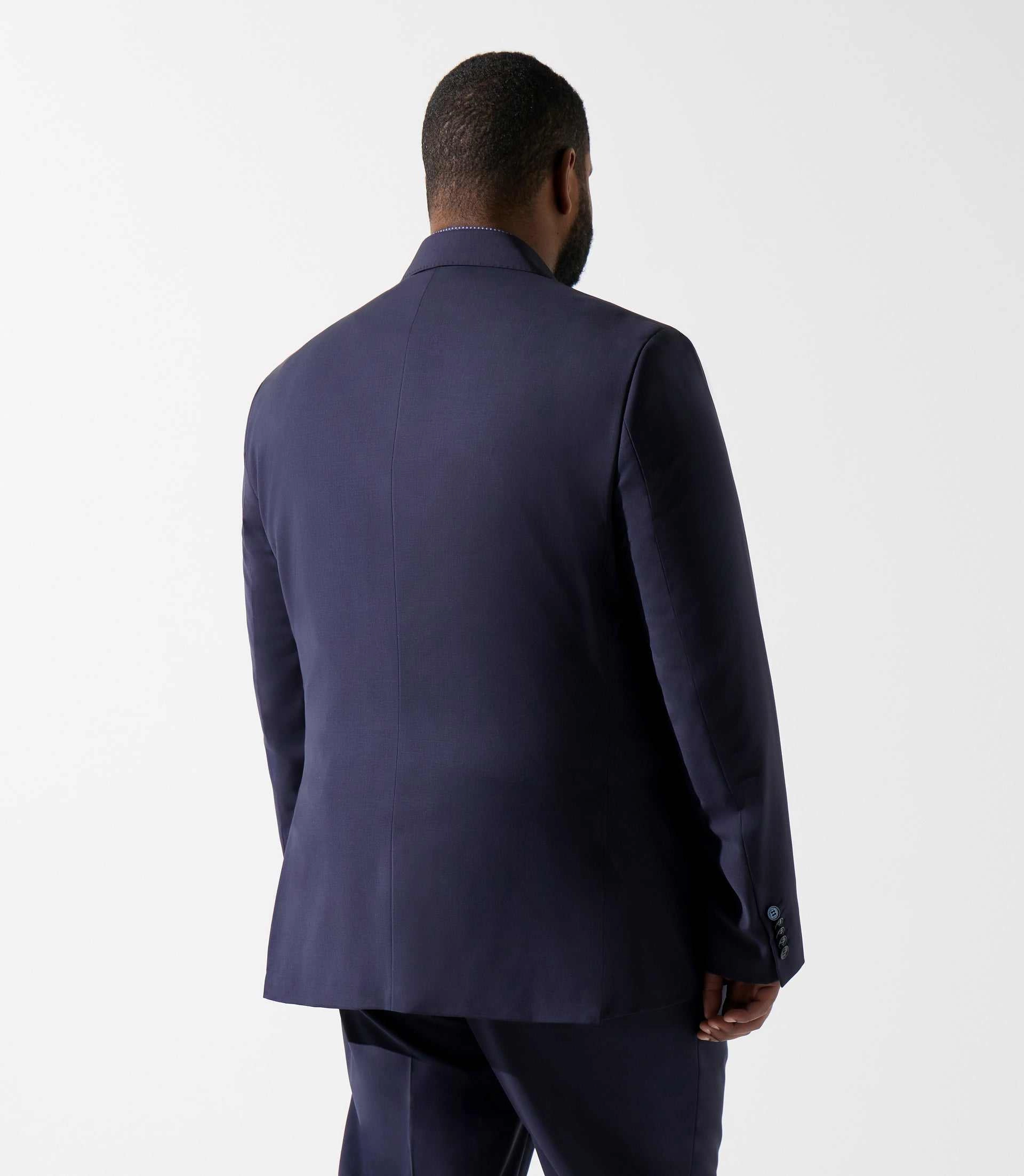 Veste en laine bleu marine FLATEURBT