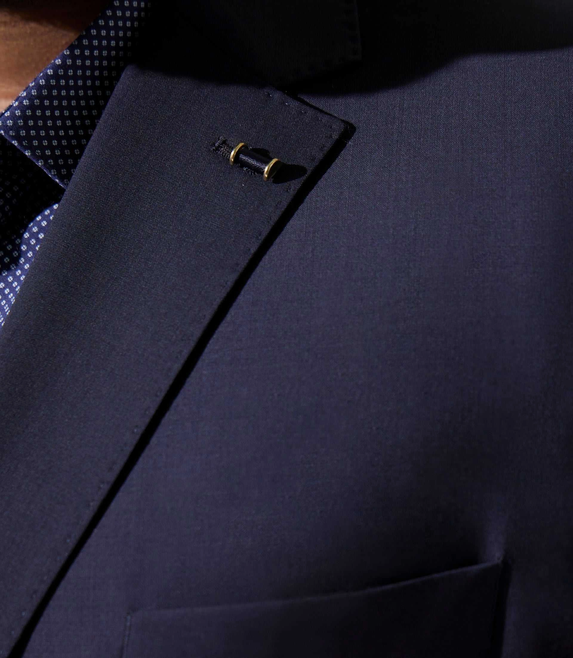 Veste en laine bleu marine FLATEURBT