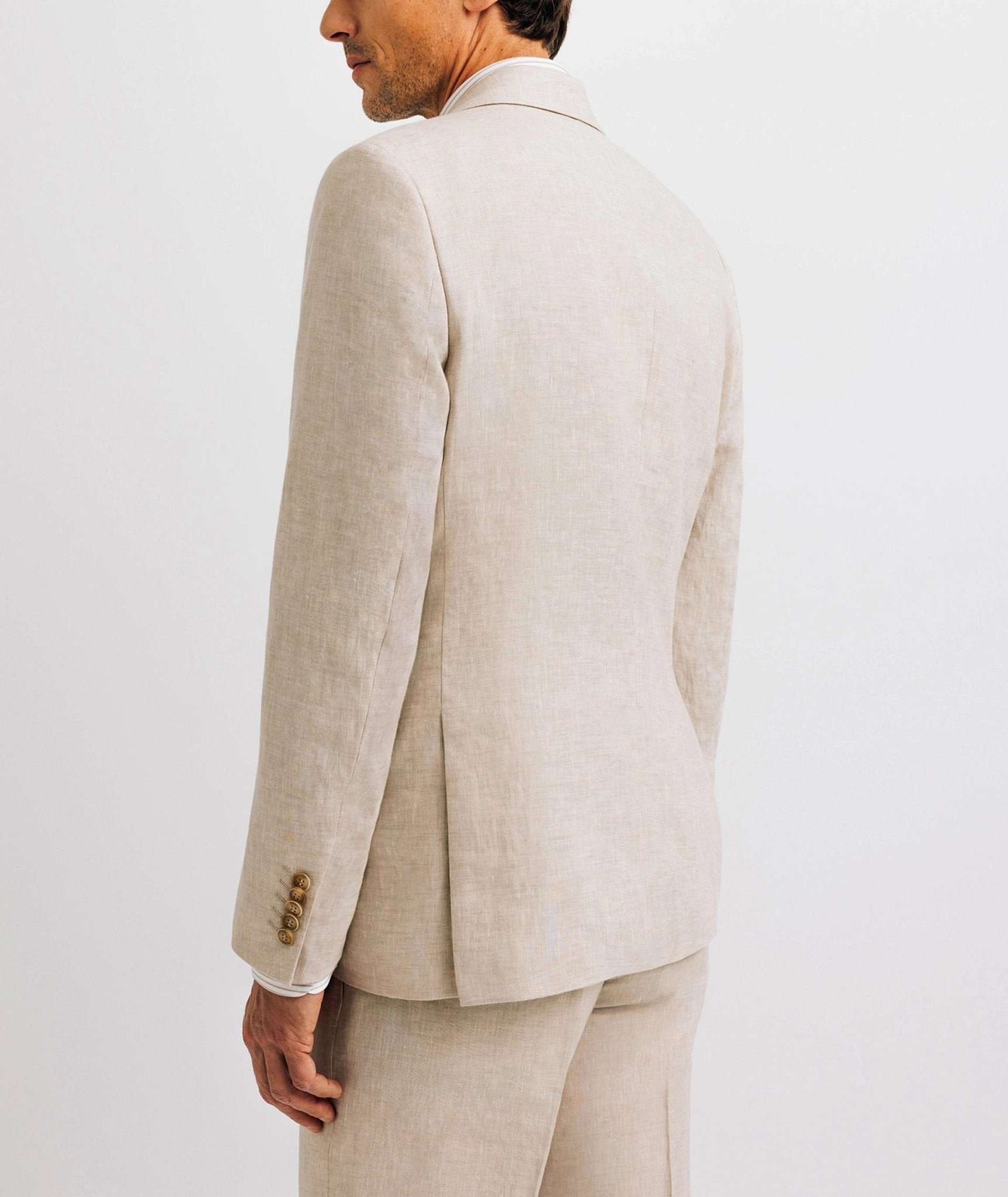 Veste ville 100% lin beige