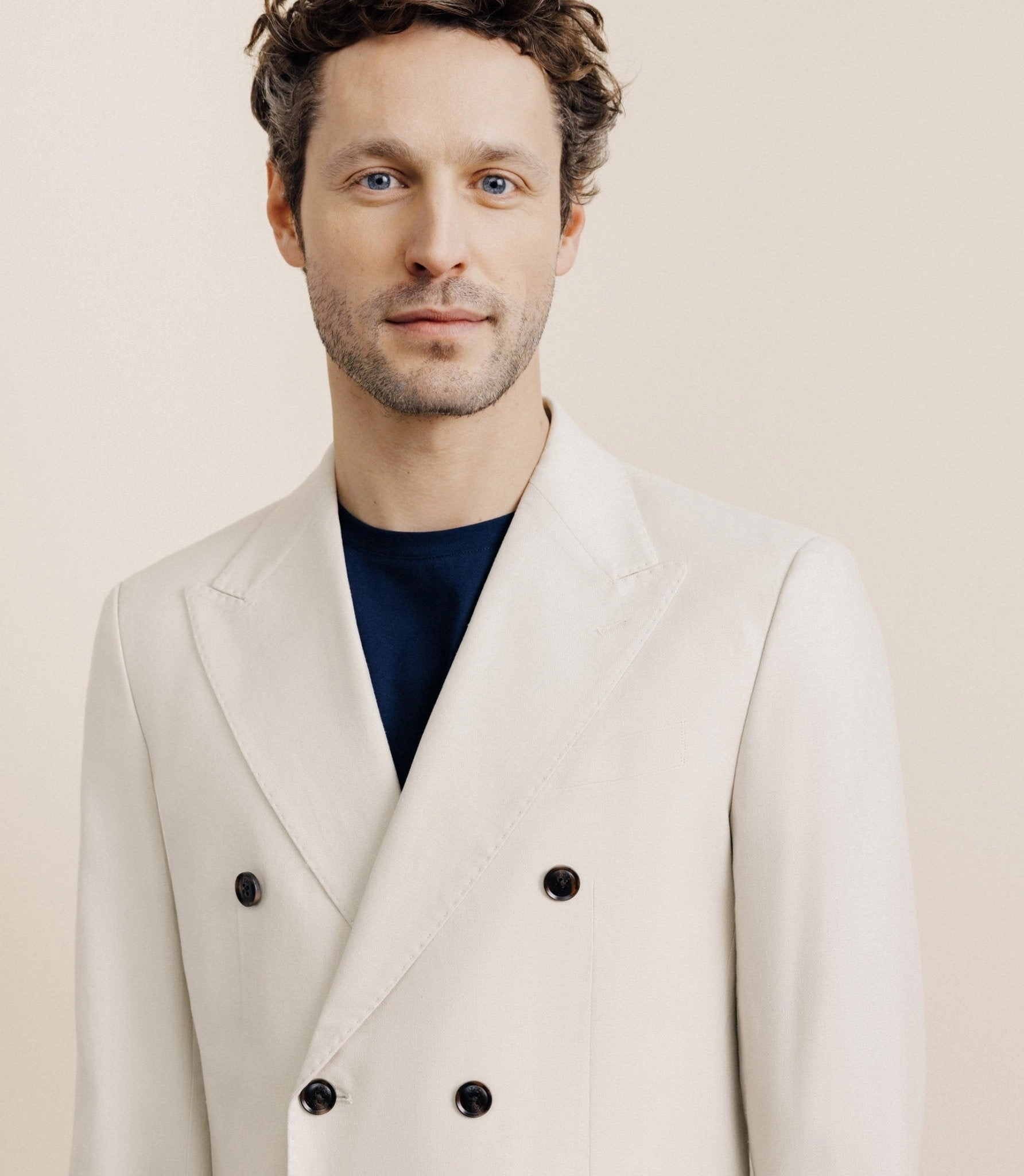 Veste ville croisée beige