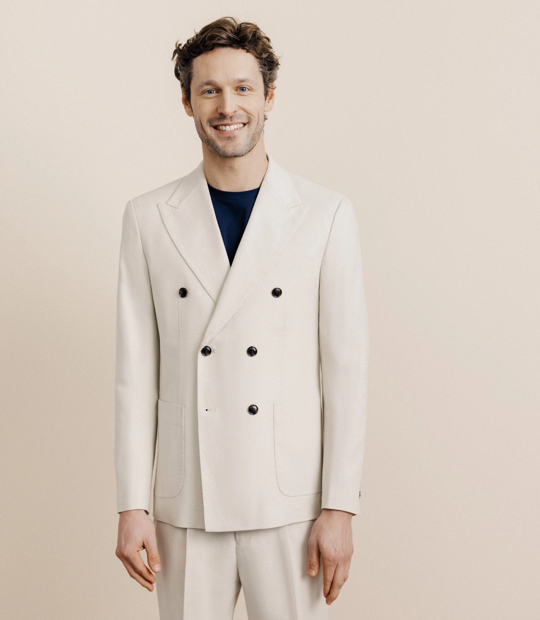 Veste ville croisée beige