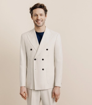 Veste ville croisée beige