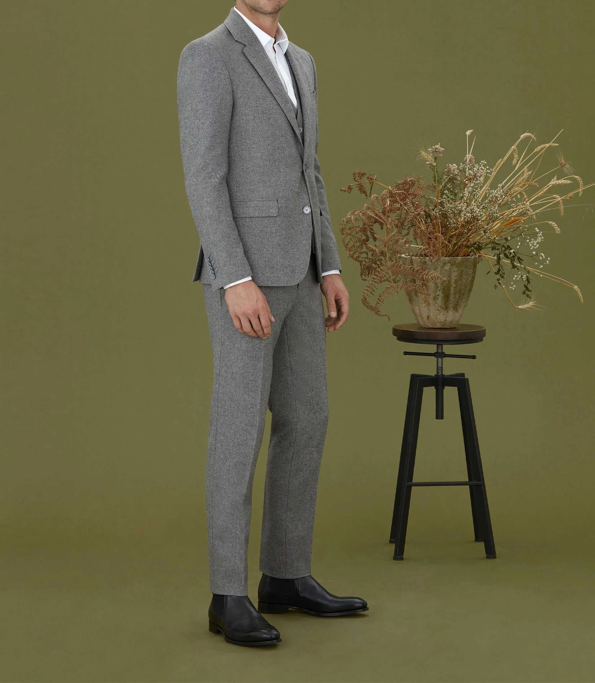 Veste ville  en tweed gris Epatant