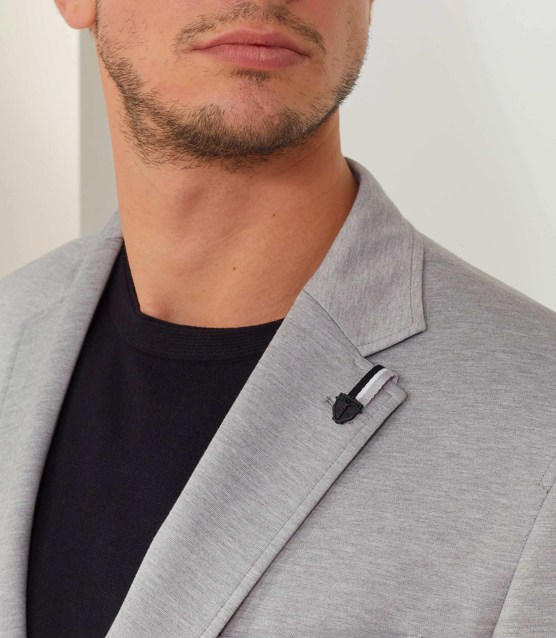 Veste ville maille gris-clair Ales