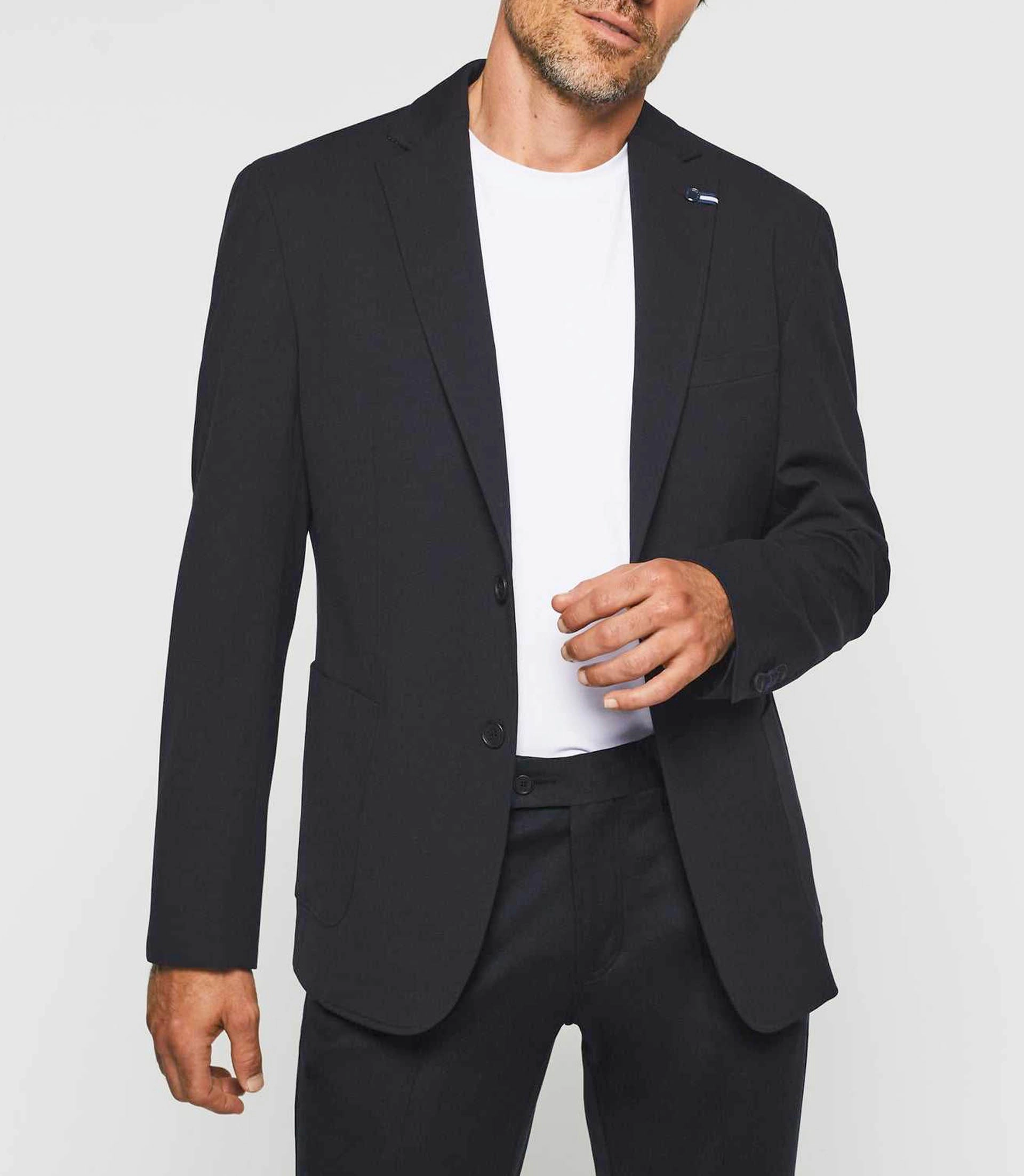 Veste ville maille marine Cosmo