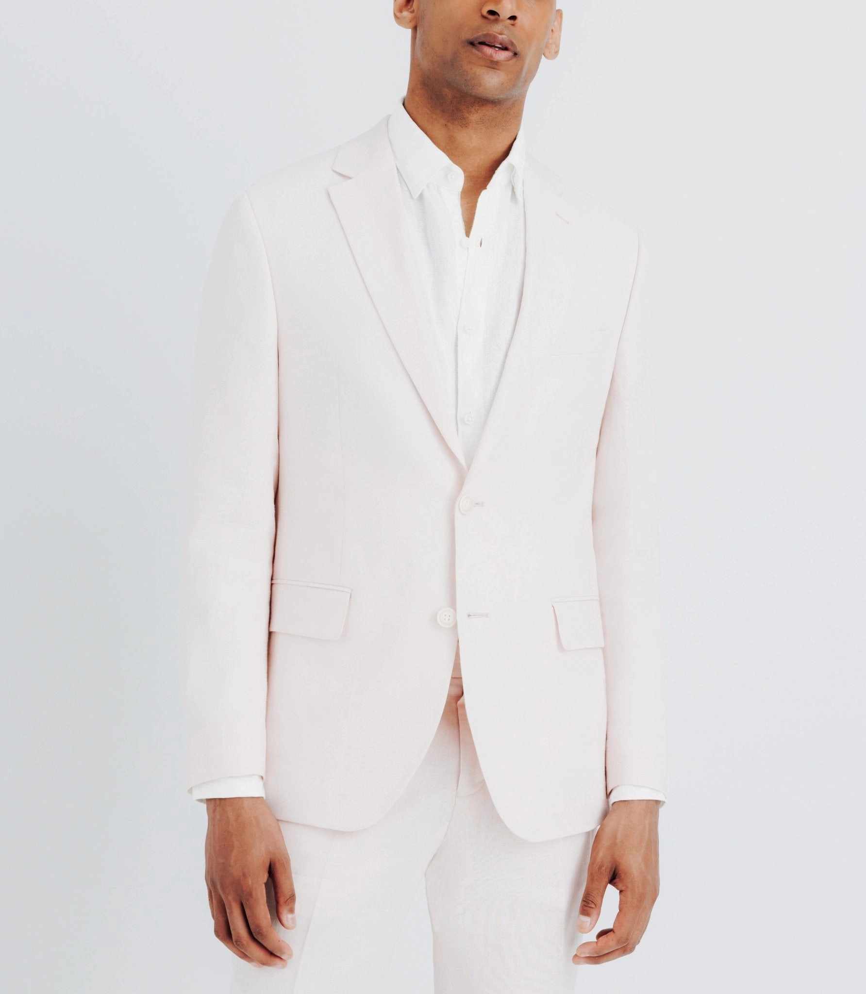 Veste ville séparable 100% lin rose