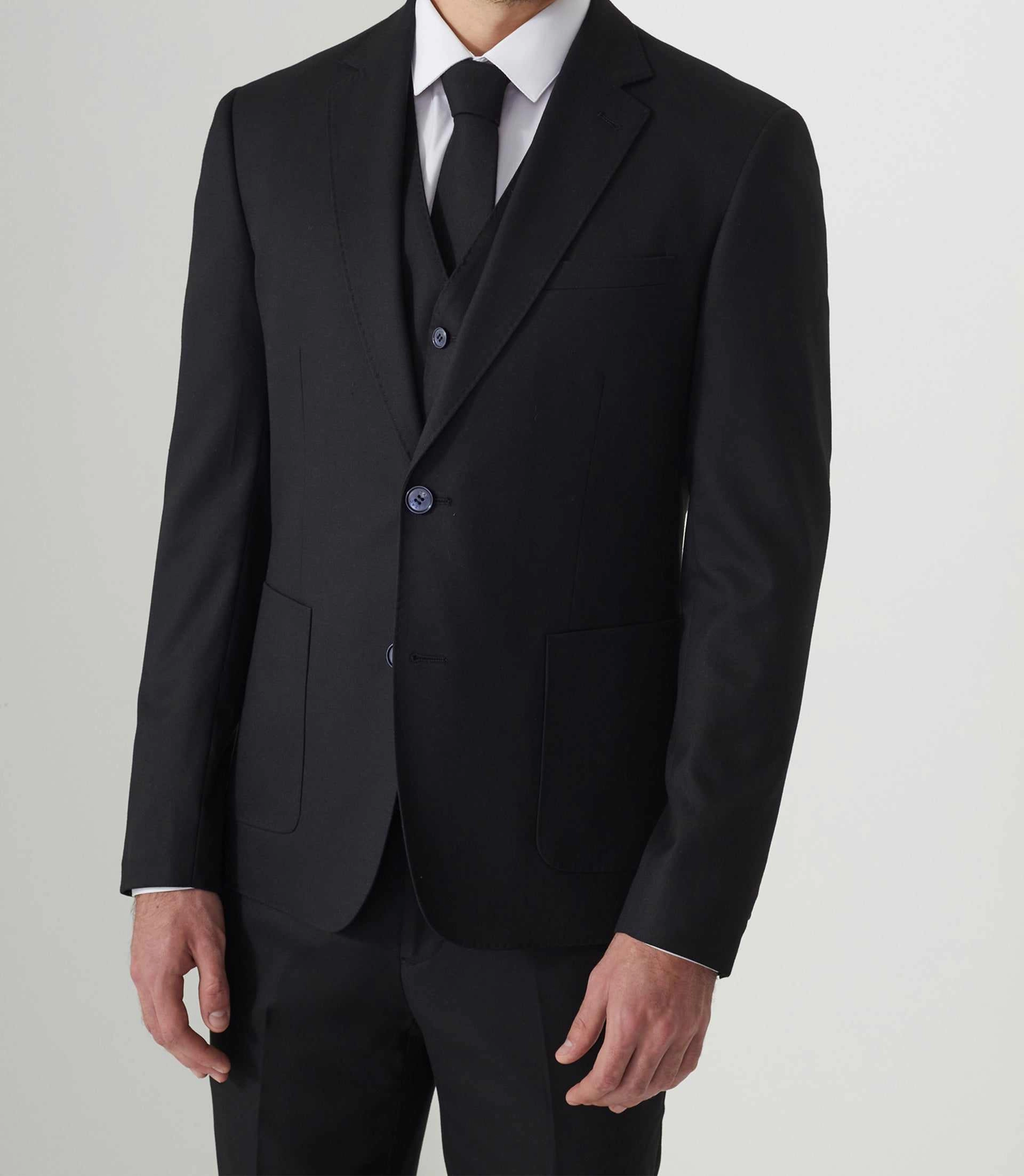 Veste ville séparable noire Velou