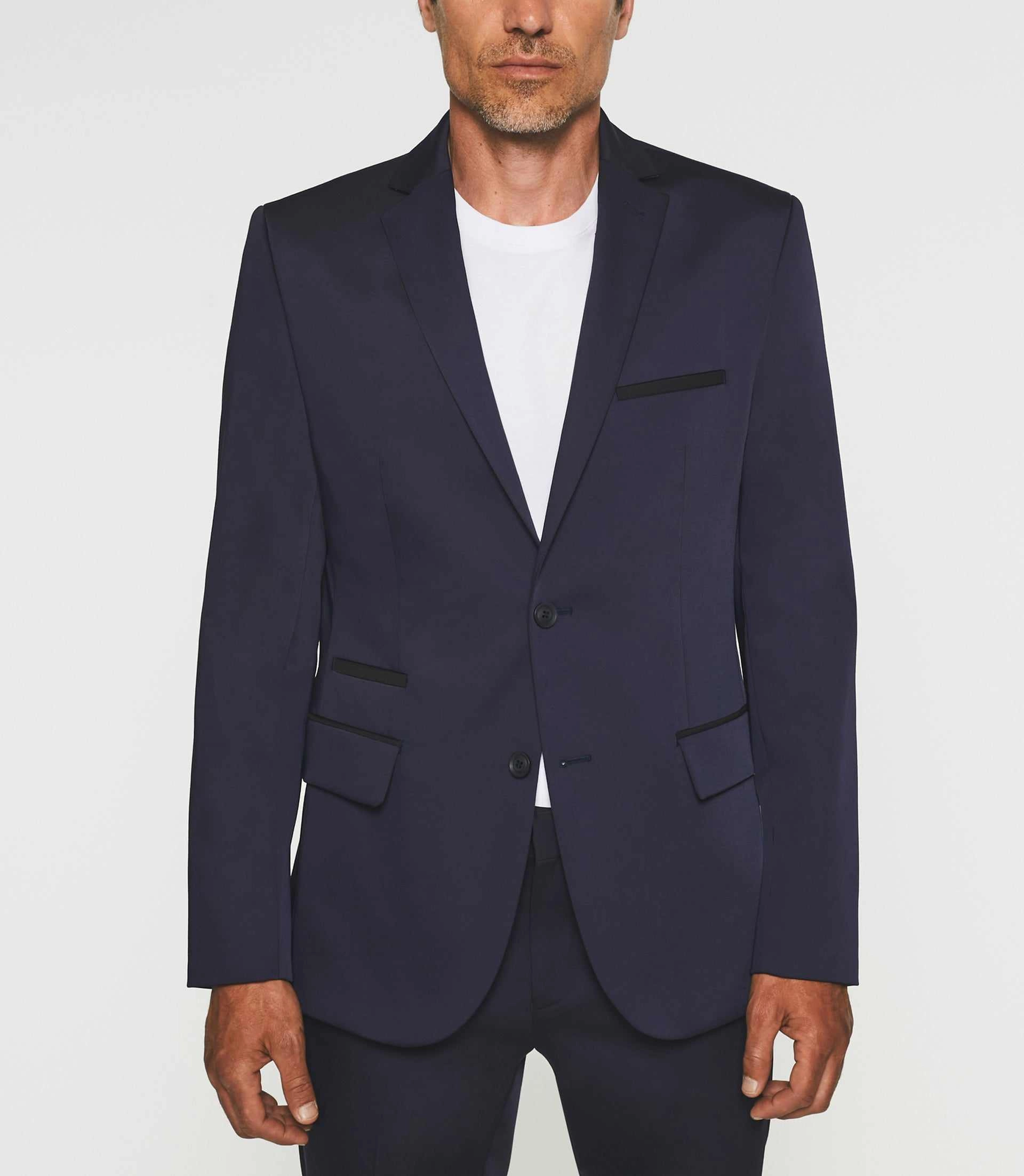 Veste ville tissu technique marine SANACO