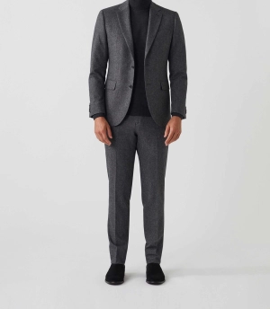 Veste ville tweed grise Verso