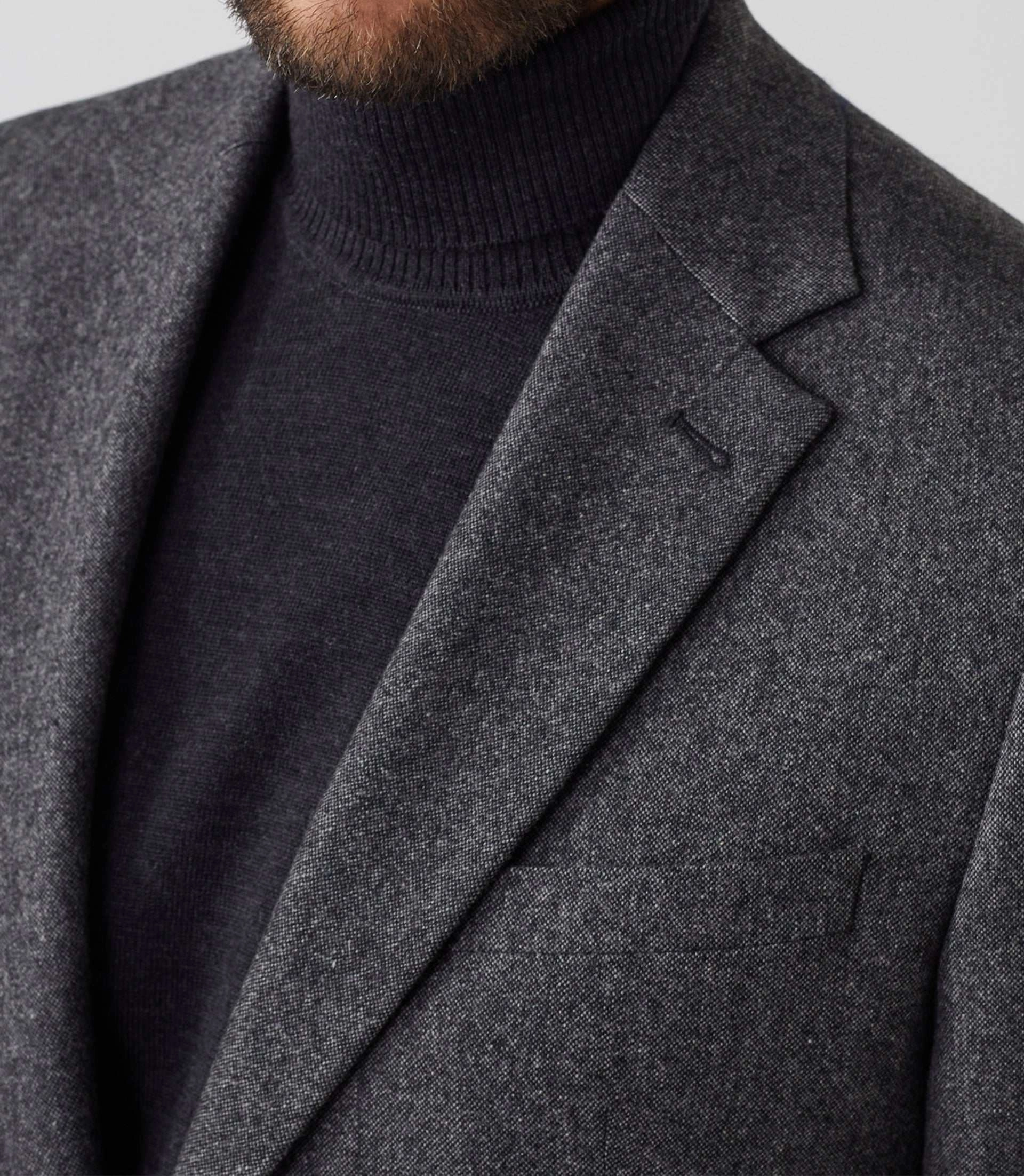 Veste ville tweed grise Verso