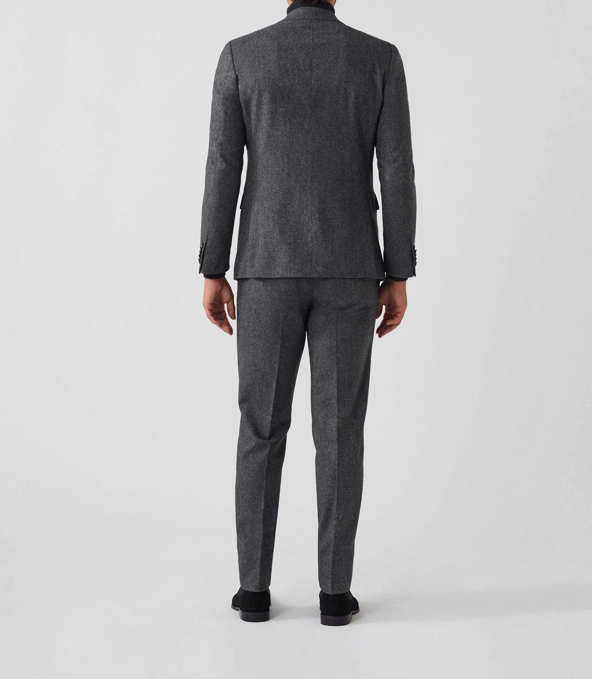 Veste ville tweed grise Verso
