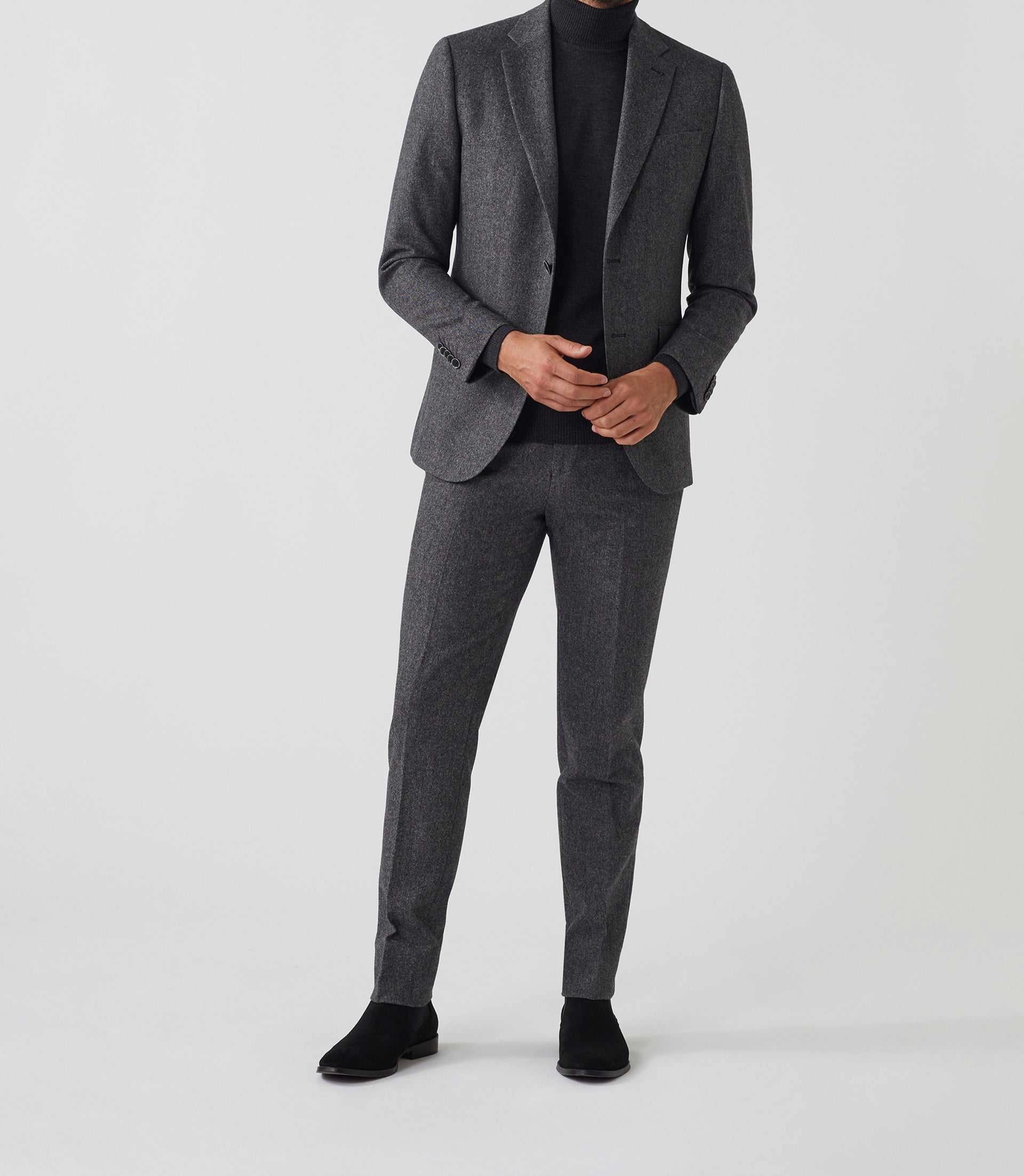 Veste ville tweed grise Verso
