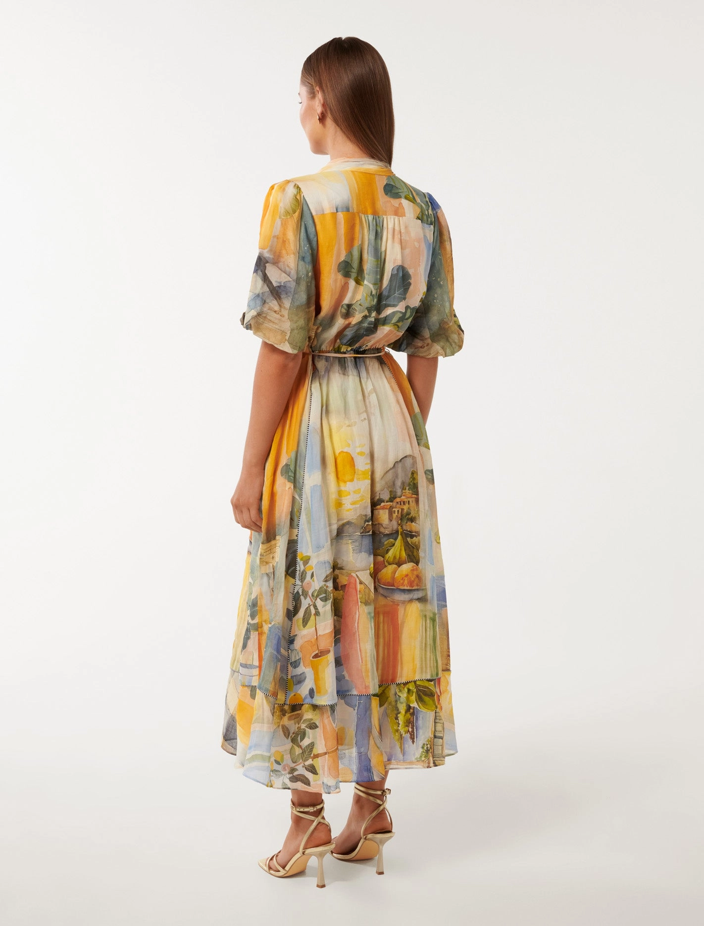 Viola Printed Midi Dress