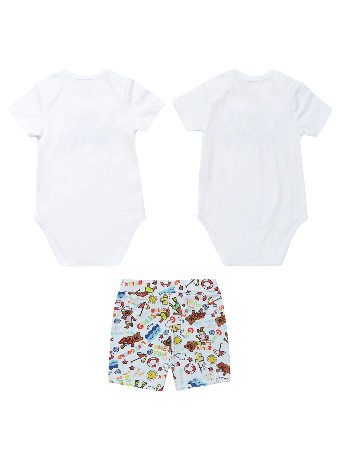 White I Love Onesie Set (0-12M)