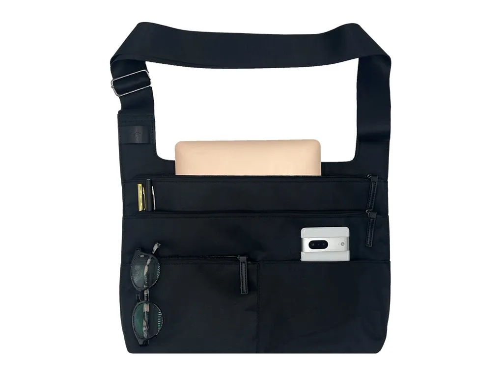 Women In Business Montana City Slim - Notebook carrying crossbody bag - 14 - black" FWC14BKLA23