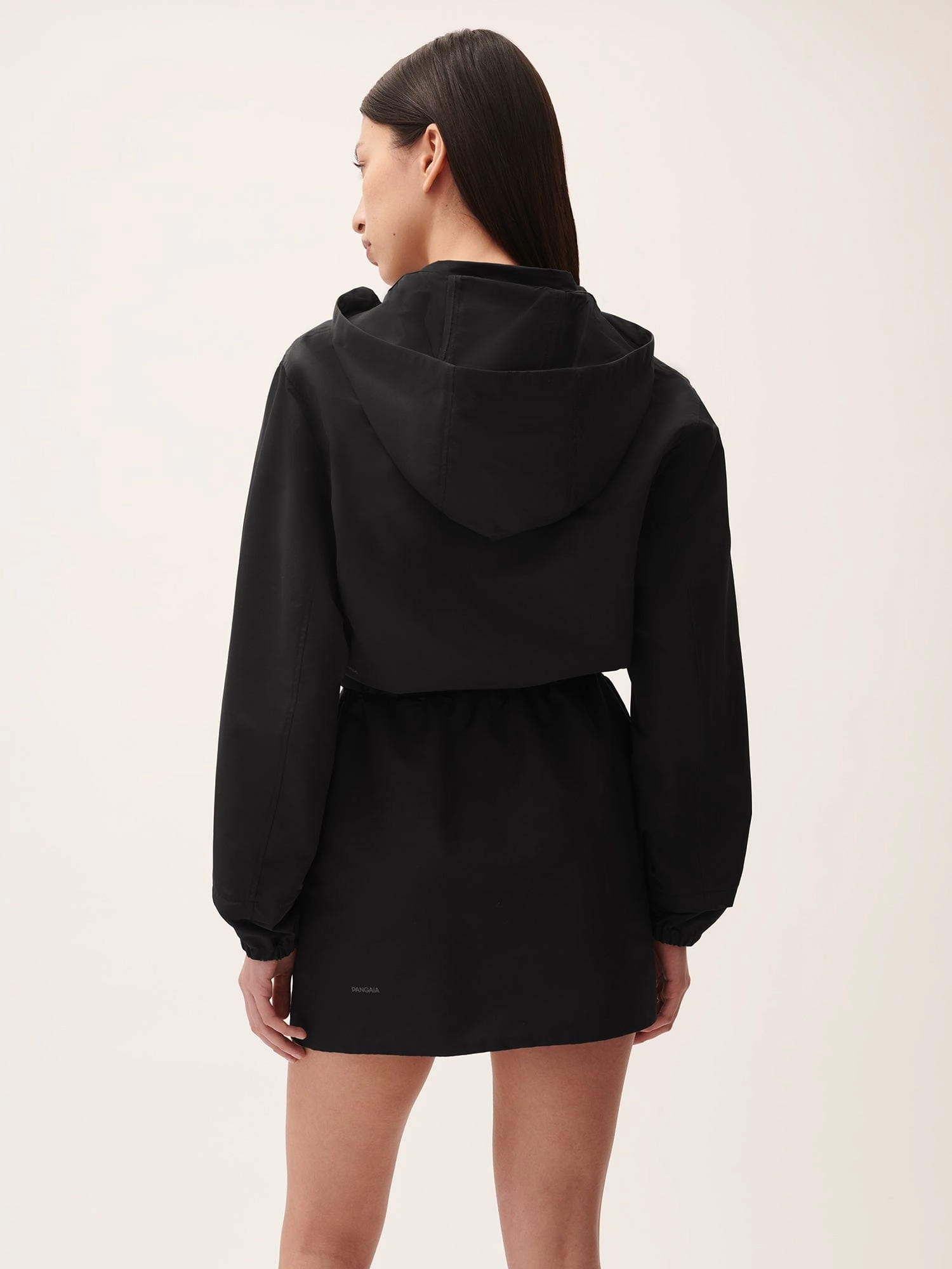 Women’s (gaia)PLNT Nylon Cropped Jacket—Black