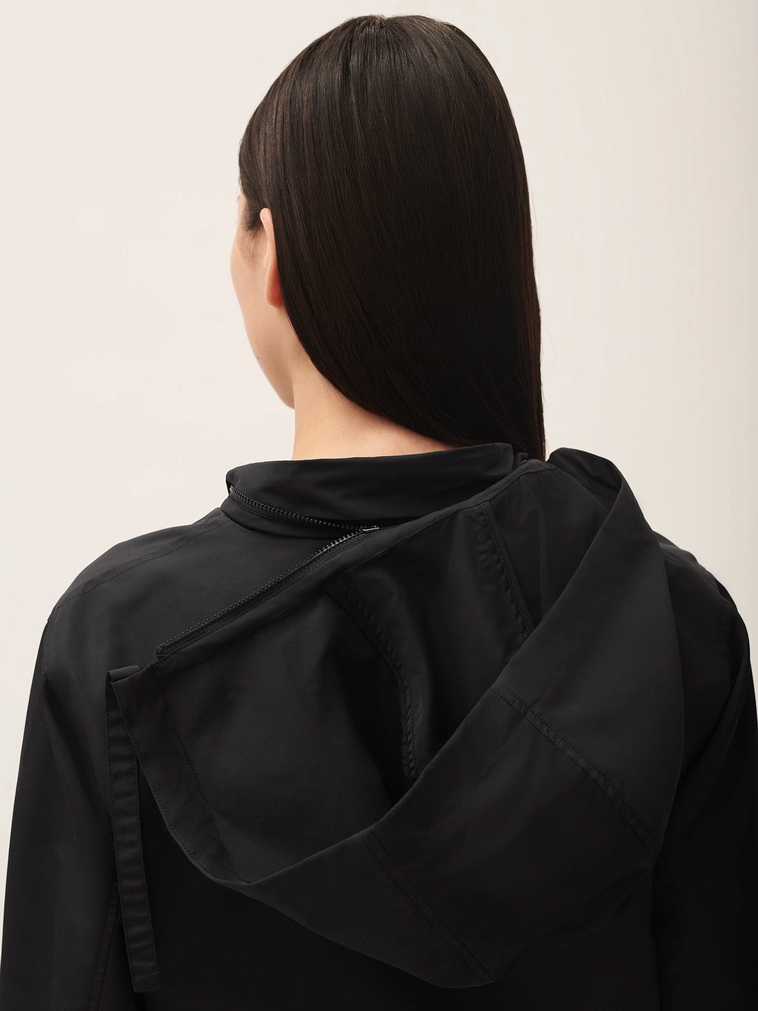 Women’s (gaia)PLNT Nylon Cropped Jacket—Black