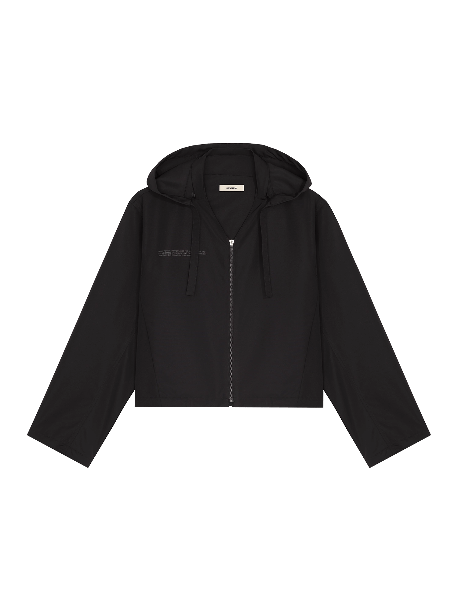 Women’s (gaia)PLNT Nylon Cropped Jacket—Black