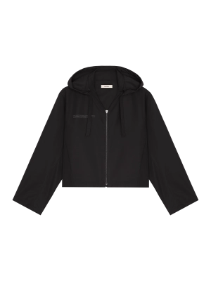Women’s (gaia)PLNT Nylon Cropped Jacket—Black