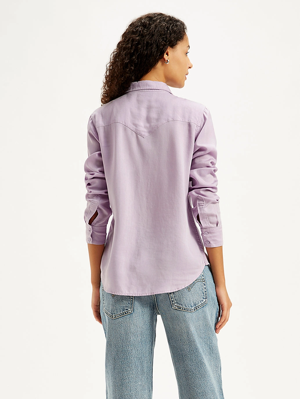Women's Solid Regular Fit Denim Shirt