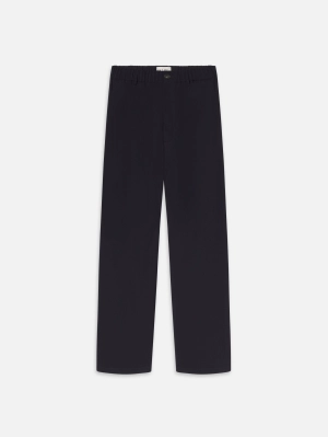 Wool Easy Trousers -- Dark Navy