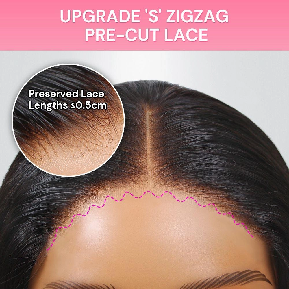 WOWANGEL Wear & Go Glueless Bob Wig 5x5 Straight HD Lace Closure Wig