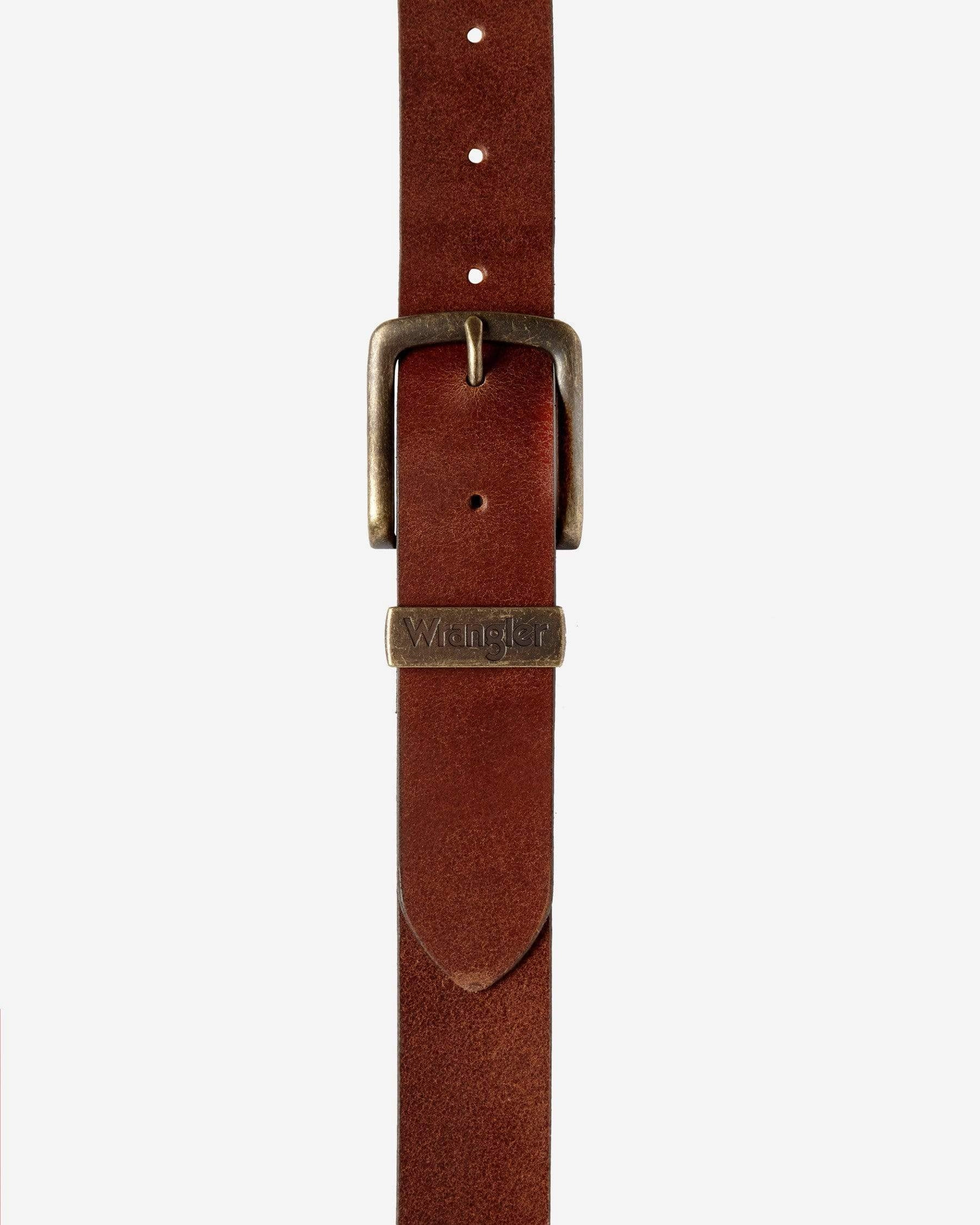 Wrangler Basic Metal Loop Belt - Cognac