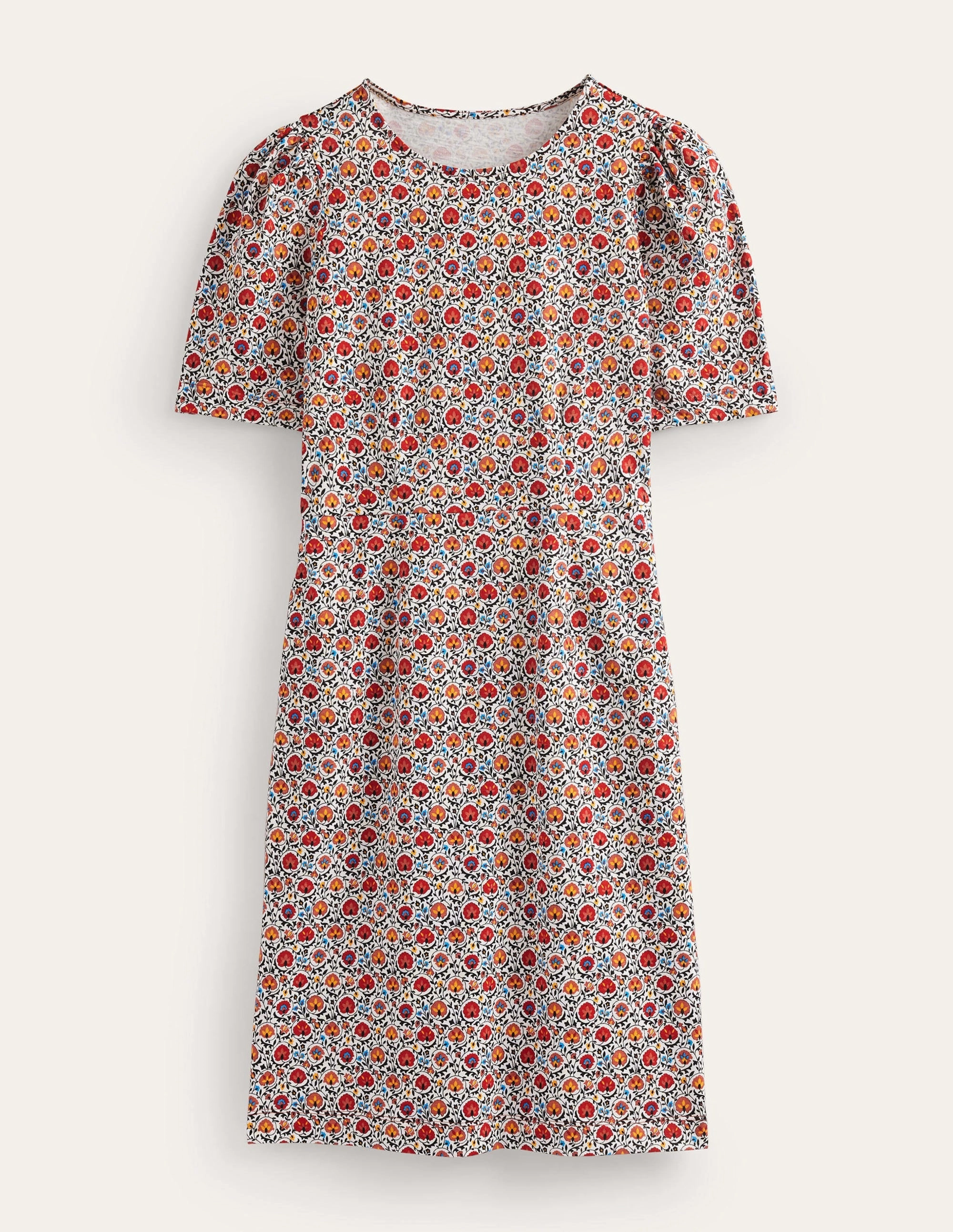Zoe Jersey Dress-Multi, Enchanting Bloom